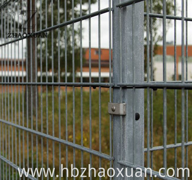 High security galvanized powder coated garden fence double wire fence cheap farm fencing panel